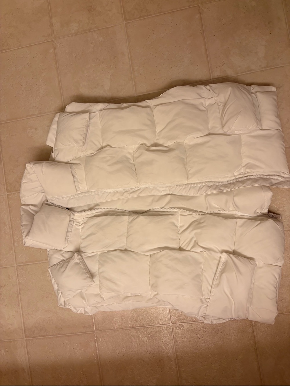 Fashion Nova White Puffer Jacket